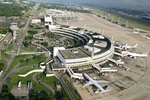 Aeropuerto internacional de Río de Janeiro, Brasil.