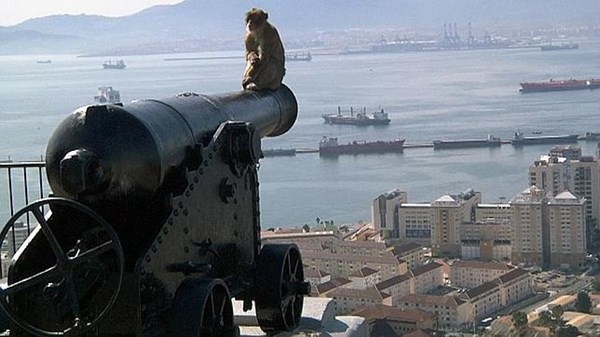 Imagen desde el peñón de Gibraltar.