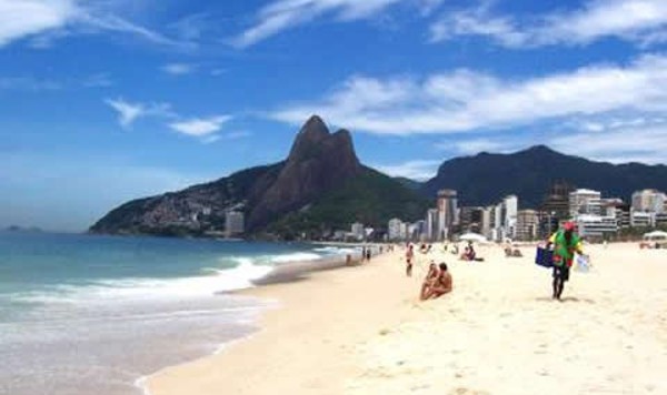 Playa de Ipanema, en Brasil.