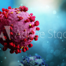 Coronavirus Covid-19 background - 3d rendering