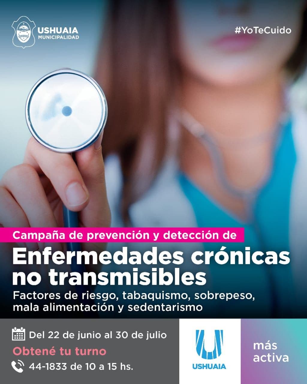 El Municipio De Ushuaia Impulsa Una Campaña De Prevención De Enfermedades Crónicas No Transmisibles