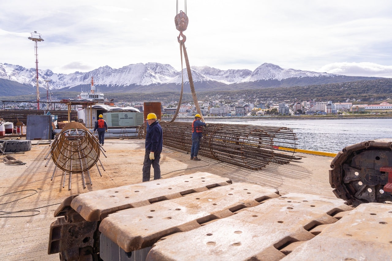 Avanzan Los Trabajos En La Obra De Ampliación Del Muelle Del Puerto De