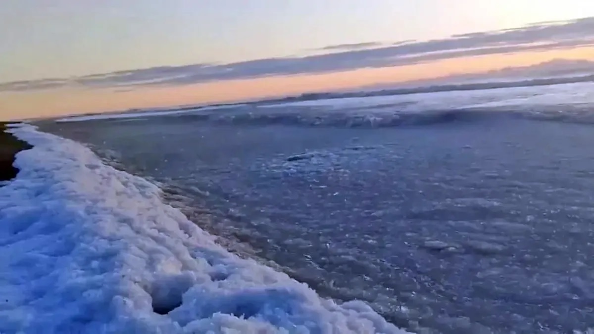 «Mar congelado en Tierra del Fuego»: La noticia que fue una fake news