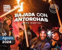 bajada con antorchas en el martial