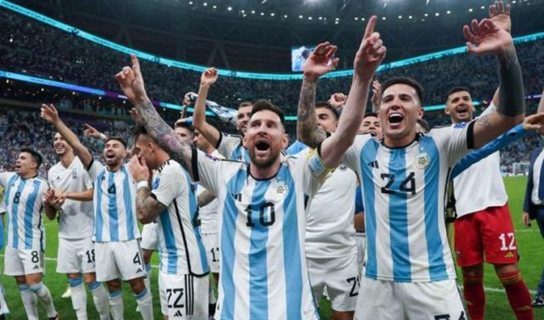 messi festejo seleccion