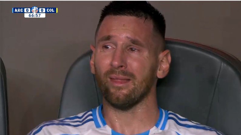 Se conocieron los detalles de la lesión de Messi que lo sacó de la final