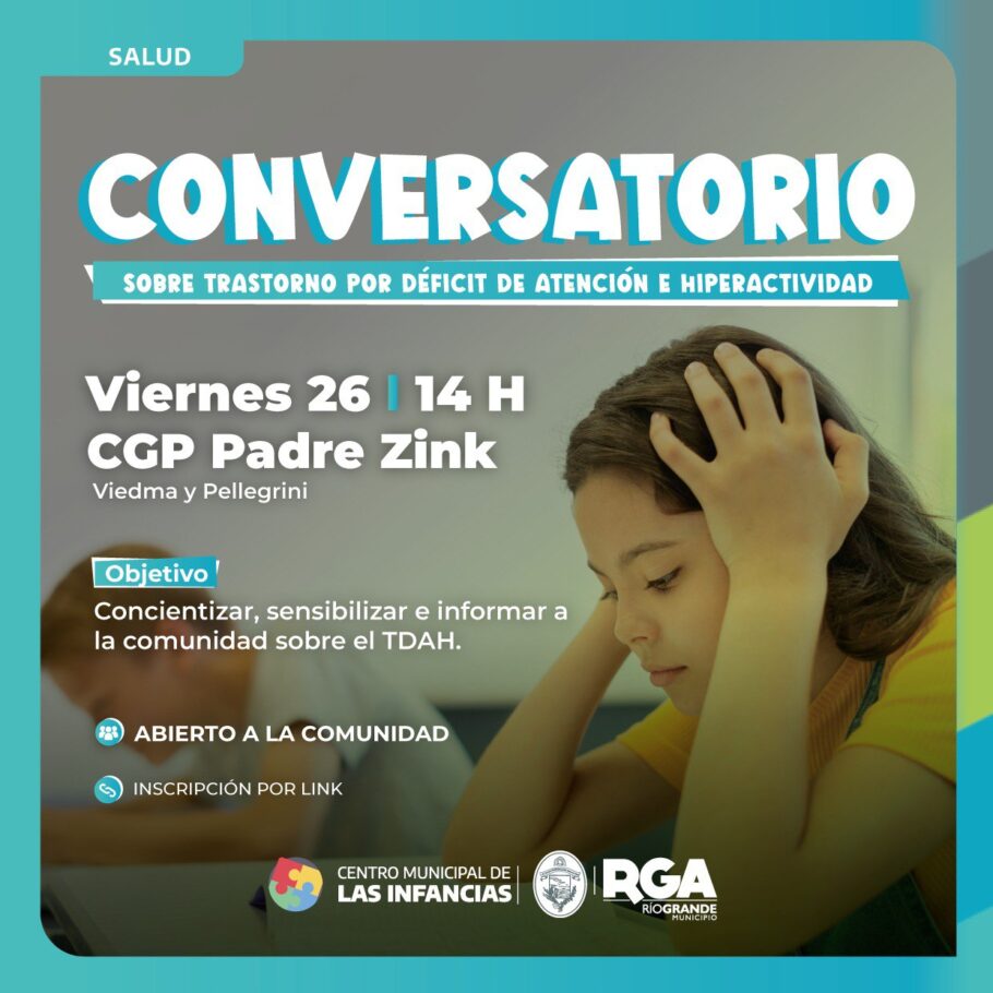 se realizarÁ un conversatorio sobre dÉficit de atenciÓn e hiperactividad