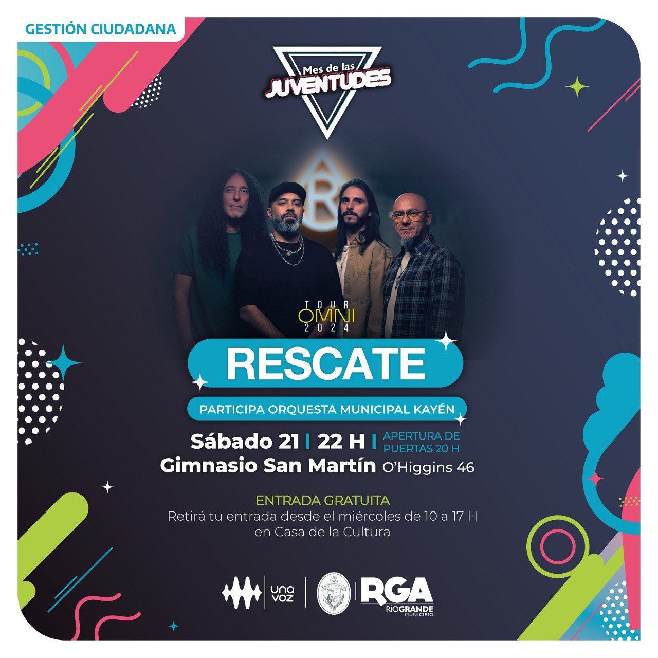 Entregan las entradas para ver a la banda cristiana «Rescate»