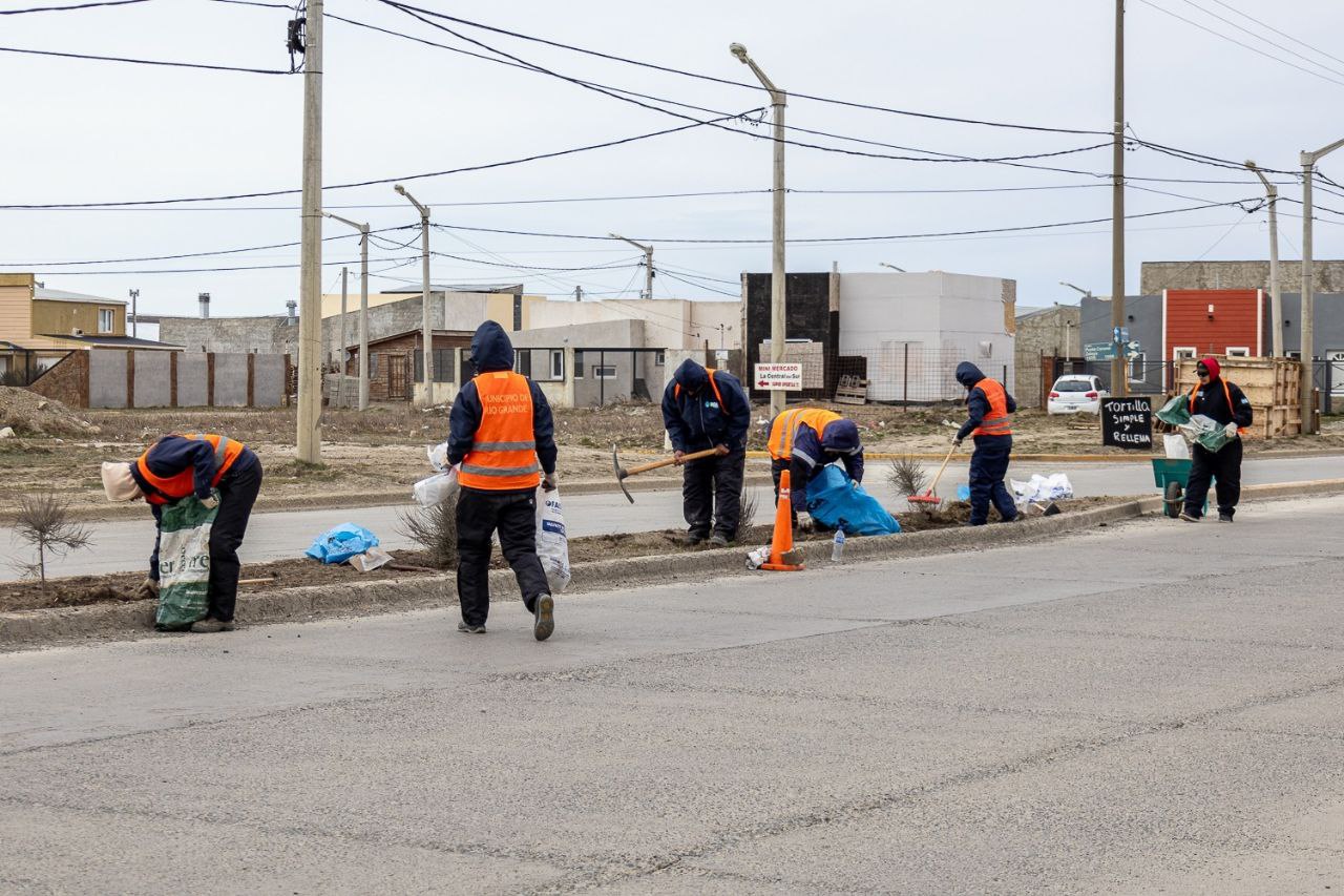 obras trabajos de pintura, limpieza y parquizado