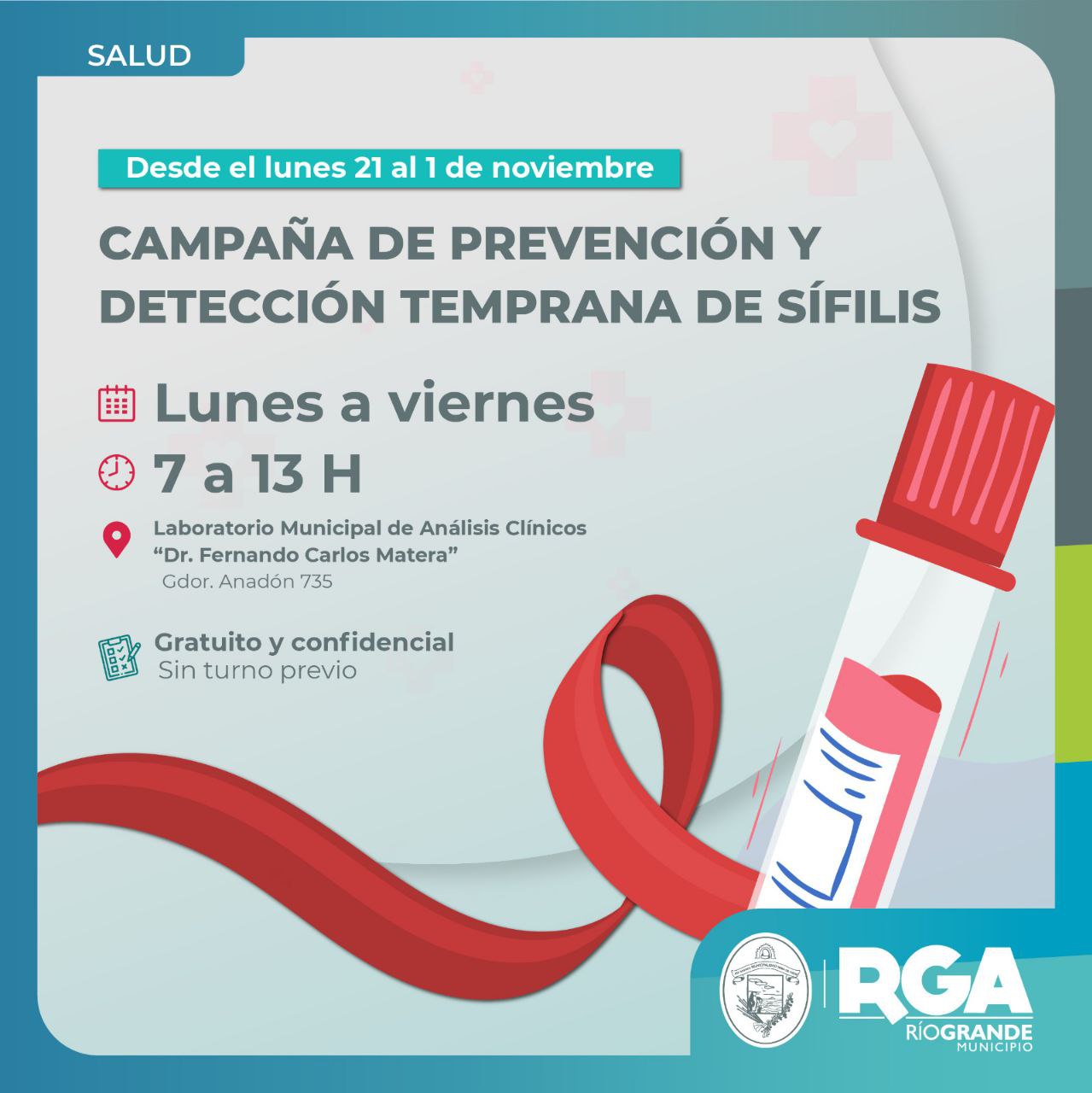 El Municipio lanza la campaña de prevención y detección de Sífilis