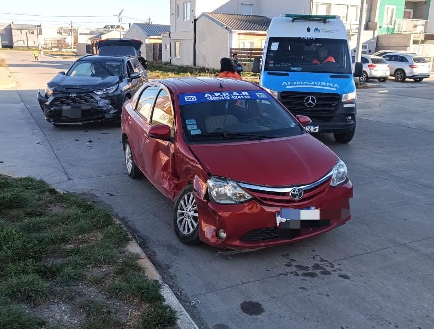 Conductor herido, tras un accidente de tránsito