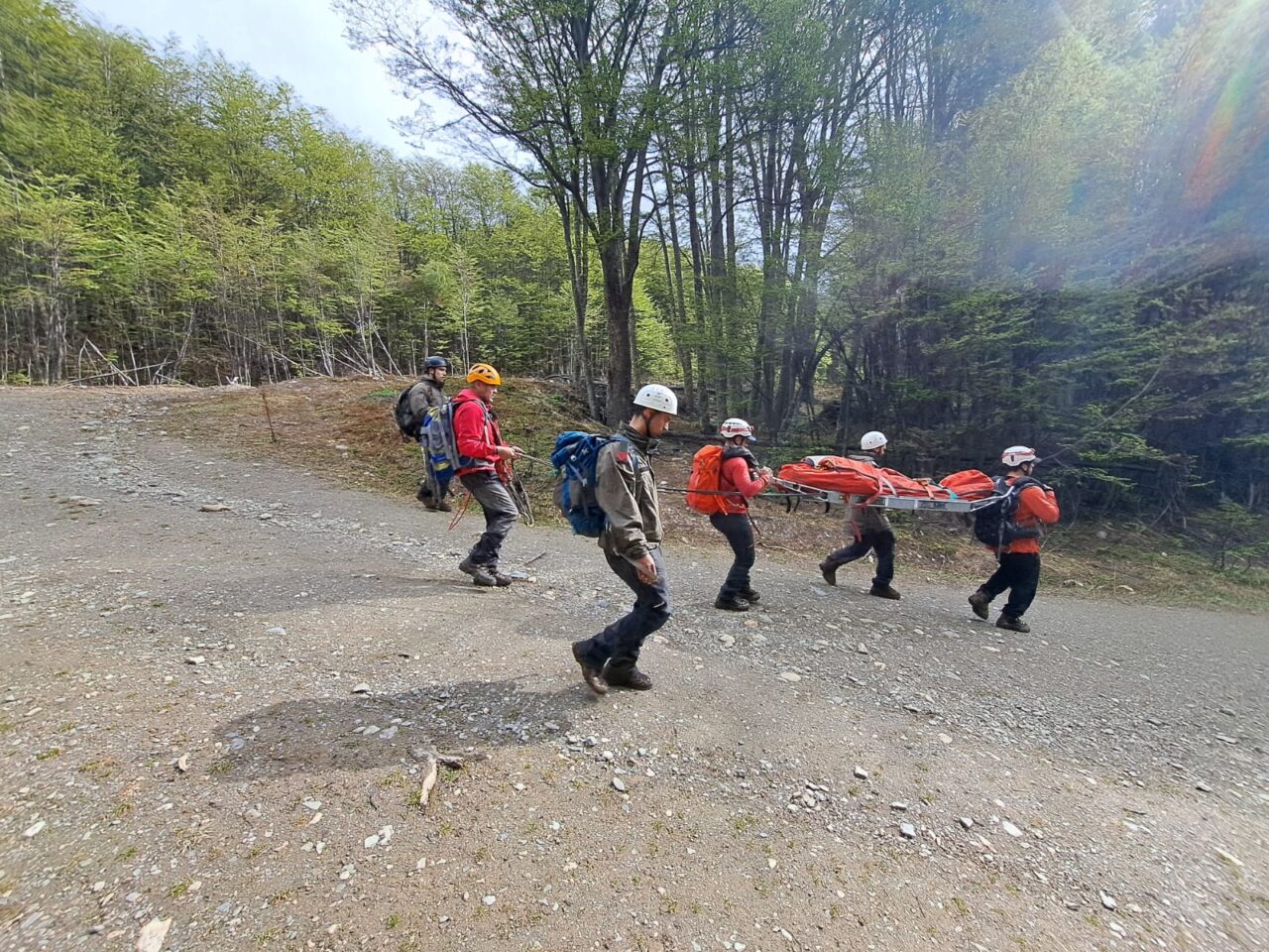 Una turista sufrió una fractura de tobillo en la Laguna Turquesa