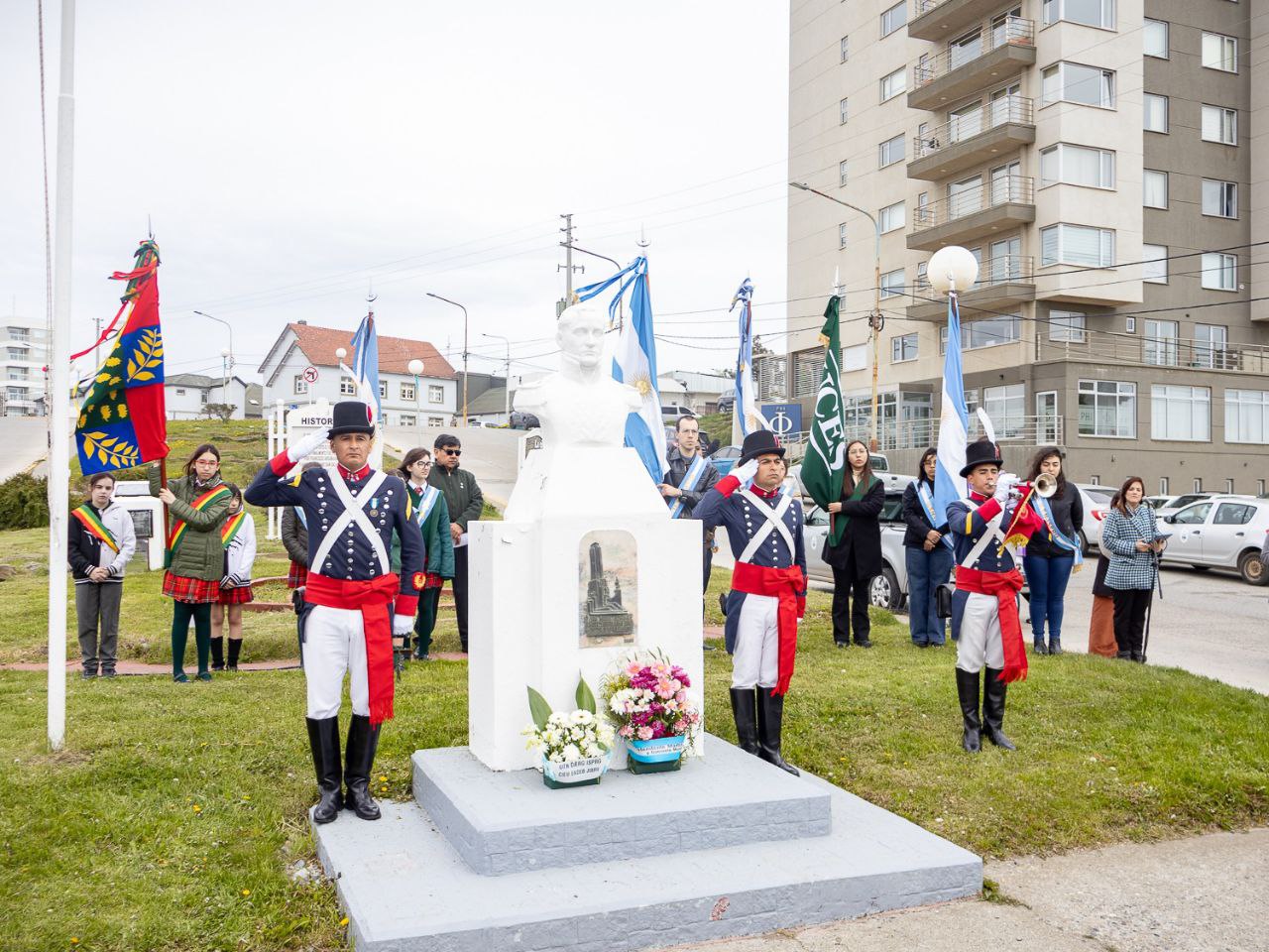 El Regimiento de Patricios visitó la ciudad