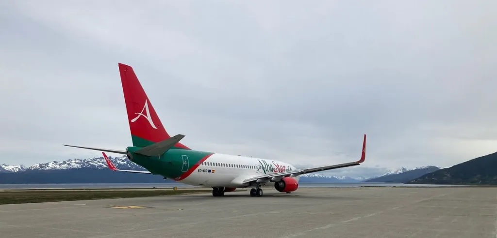 Flybondi voló por primera vez en modalidad ACMI a Ushuaia