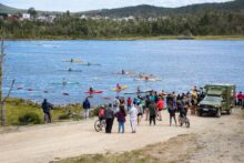 adrenalina y deporte en el triatlón de defensa civil