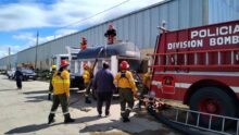 incendio en el parque industrial