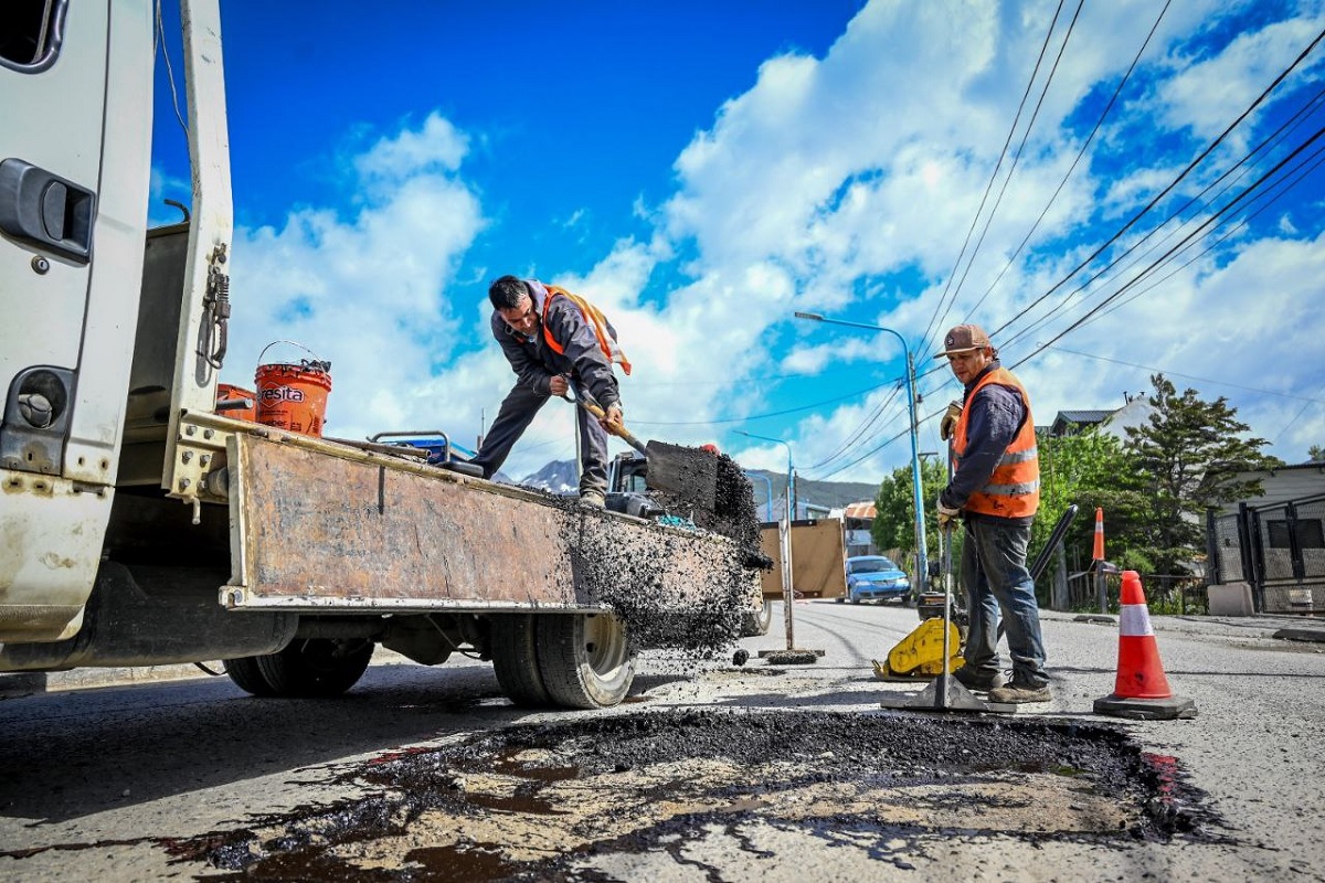 Avanzan en Ushuaia los trabajos de recuperación vial