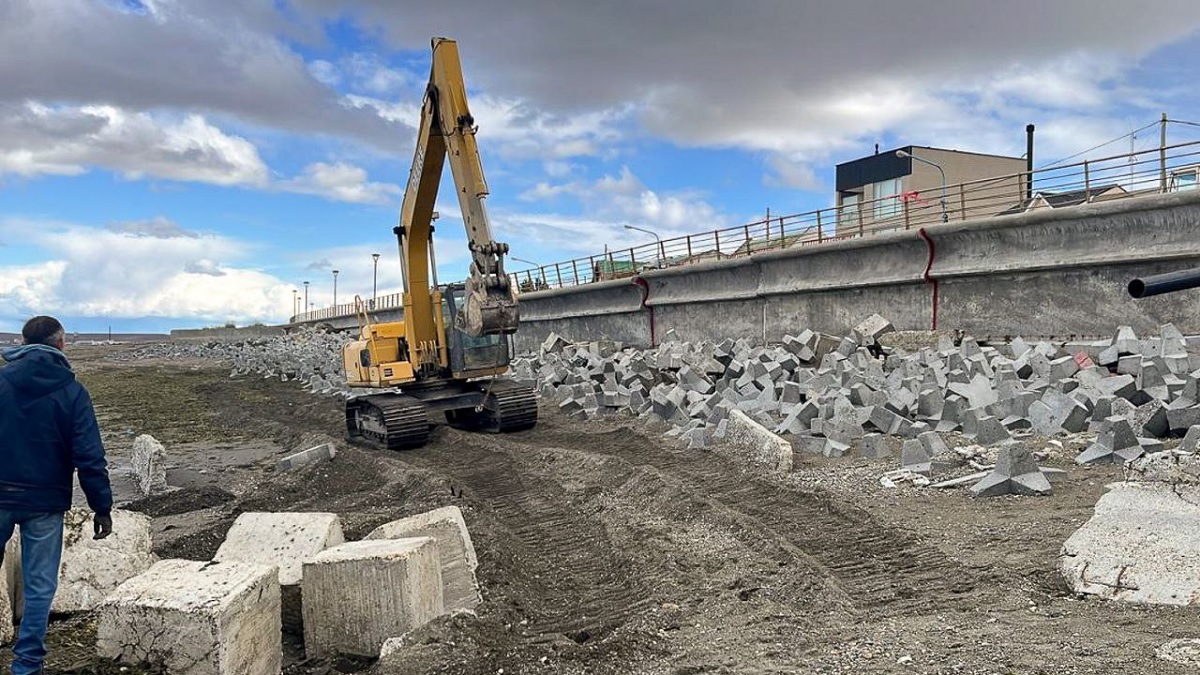 El Municipio de Río Grande repara los daños en la defensa costera